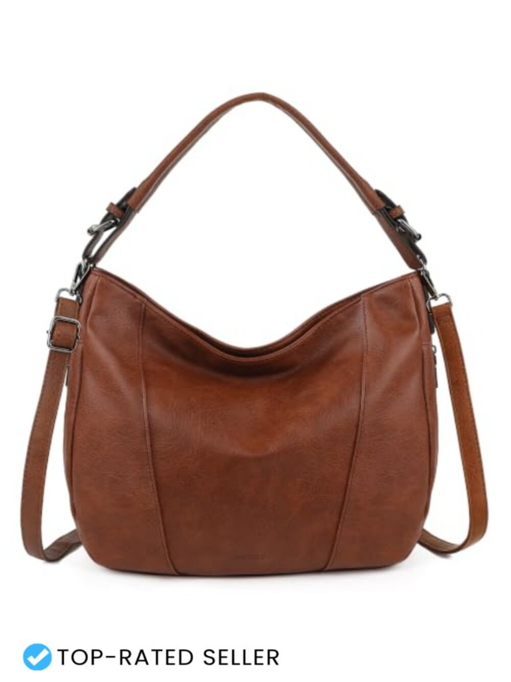 TANTOMI Hobo Bag Semi-PU Leather Large Crossbody Handbag for Women